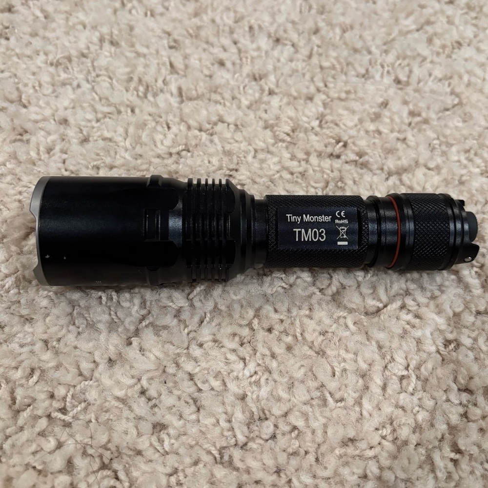 Nitecore TM03 Tiny Monster 2800 Lumen Flashlight, Tested & Working, No Battery